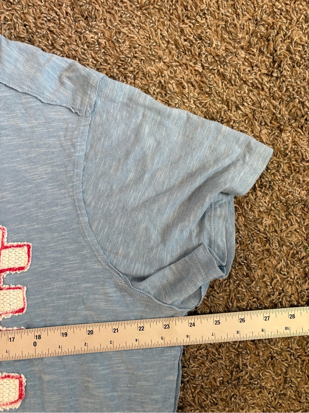 Anthropologie Maeve Sardine Linen Blend Graphic T shirt Size Large Retail 98$ - Picture 6 of 7
